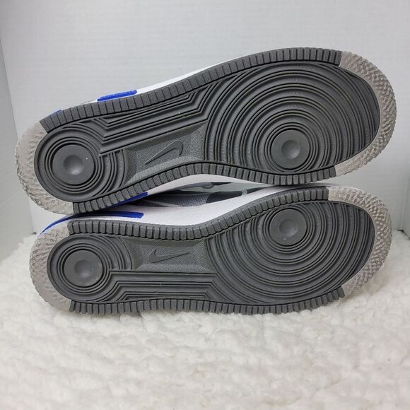 Nike Air Force 1 React Men's Sneaker Size 12.5  Wolf Grey-White-Smoke Grey - Picture 10 of 10